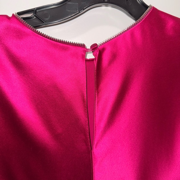 Helmut Lang Pink Capped Sleeve  Zipper detail Blouse - Picture 8 of 9